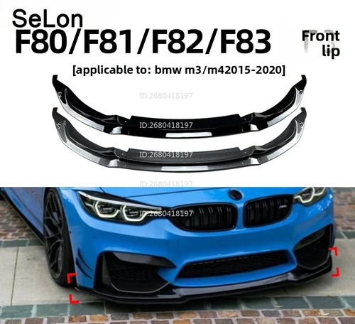 Para BMW bmw3 serie m3 f80 f814 serie m4 f82 f83 2015-2020 modificación de pala delantera de labio delantero
