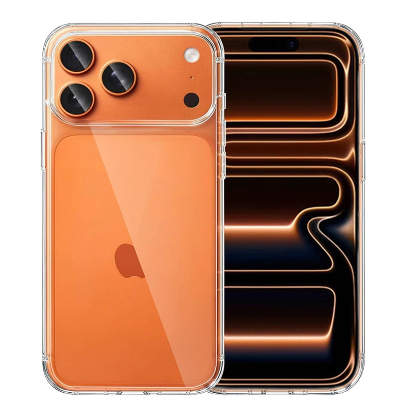 حافظة مضادة للصدمات لهاتف آيفون 17 حافظة هوائية هجينة من الأكريليك الشفاف لهاتف آيفون 17 برو ماكس غطاء خلفي من السيليكون الناعم Fundas Capa #6