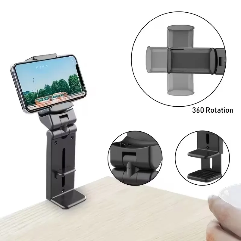 Multi-functional Train Seat Smartphone Stand Adjustable Selfie Holding Airplane Phone Holder Portable Travel Desk Flight Support view 2