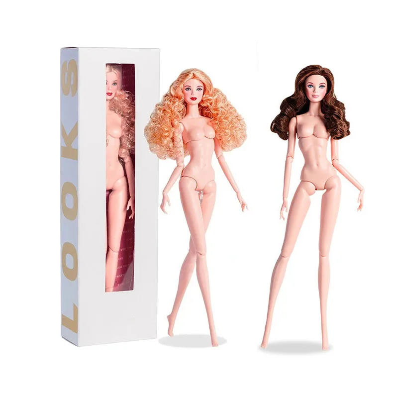 

Кукла-супермодель 32 см, DIY-игрушка, 1/6, с розовой кожей, 12 подвижных суставов, для переодевания, в европейско-американском стиле, для коллекционеров модной одежды