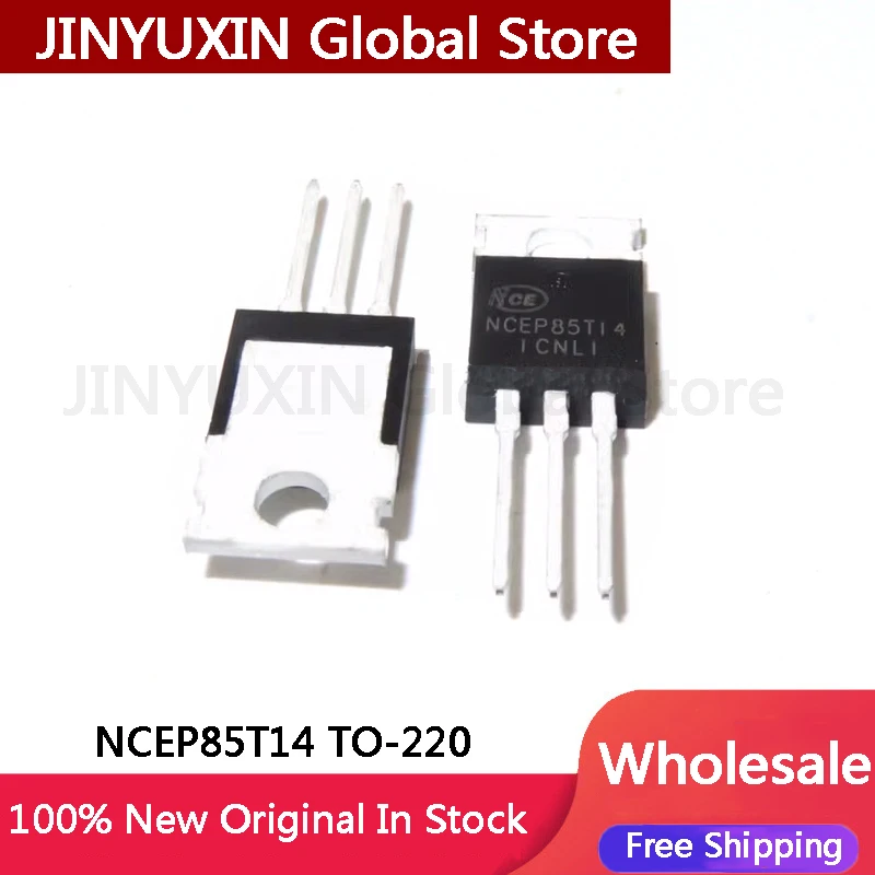 전기 자동차 컨트롤러 IC 칩셋 재고 도매, NCEP85T14 85T14 NCEP MOSFET 85V 140A, 10-100 개