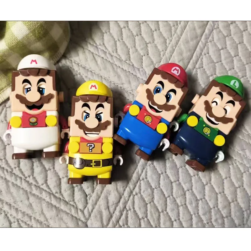 New Super Mario Table Decor 20Pcs DIY assembled game Collection toys Children\'s holiday gifts party supplies