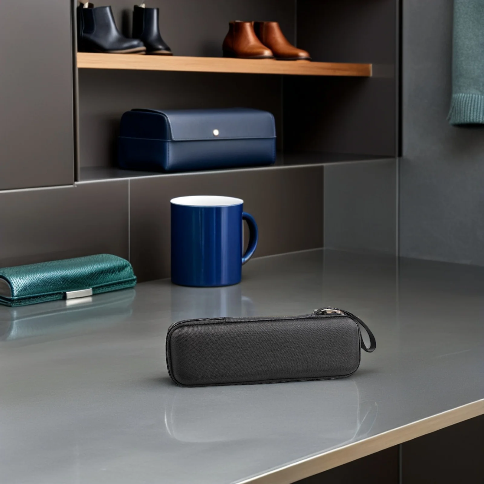 

Wireless Microphone Case Hard Eva Shockproof Storage Bag Portable Carrying Case for Mic Accessories Microphone Storage Bag