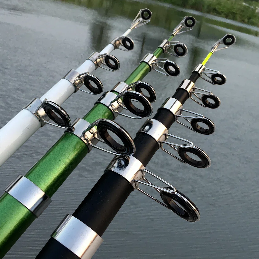 GHOTDA Hard FRP Telescopic Super Hard Telescopic Fishing Rod Fishing Rod 2.1M 2.4M 2.7M 3.0M 3.6M fishing pole