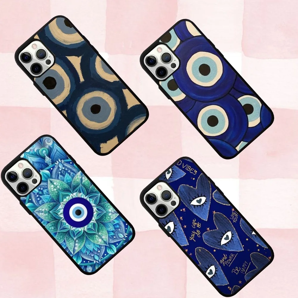 

Blue E-Evils Eyes Phone Case For IPhone 16,se4,15,Pro,Max,Case 14,Plus,13,12,11 Magesafe Magnetic Wireless Charge Cover