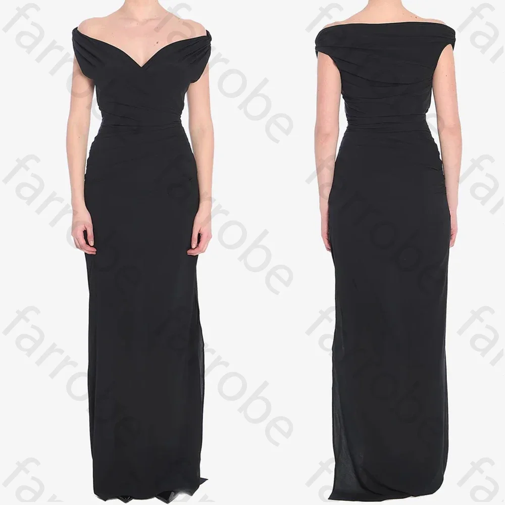 Элегантное платье макси с открытыми плечами по индивидуальному заказу, вечерние платья трапециевидной формы, официальное изысканное платье высокого качества для выпускного вечера, женские платья