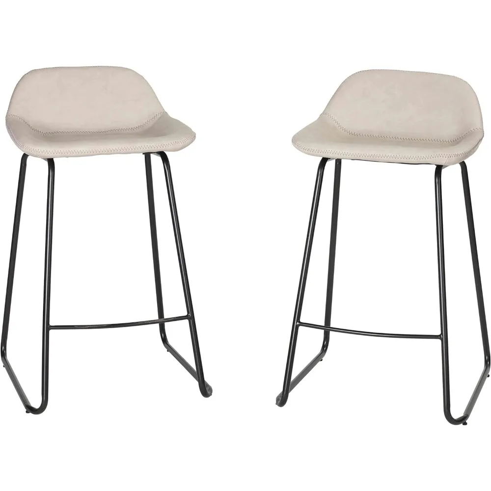 Home Ava Counterstools, Set of 2, Grey