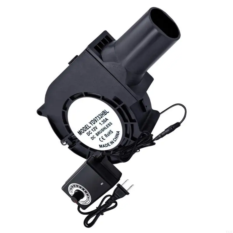 

WXTC 97mm x33mm High Speed Blower Fan For Quick Charcoal Ignitions Heat Dissipation