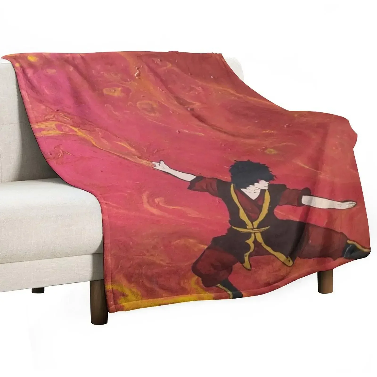 Firebending Dance Throw Blanket Retros Quilt Beach Blankets