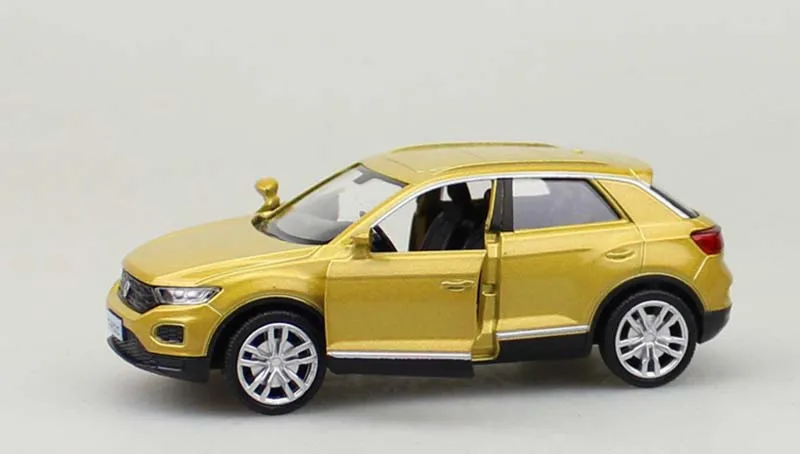 1:36 VOLKSWAGEN T-ROC SUV سبيكة نموذج لعبة سيارة 11.6 سنتيمتر ديكاست التراجع المعادن جمع الأطفال اللعب هدية F344