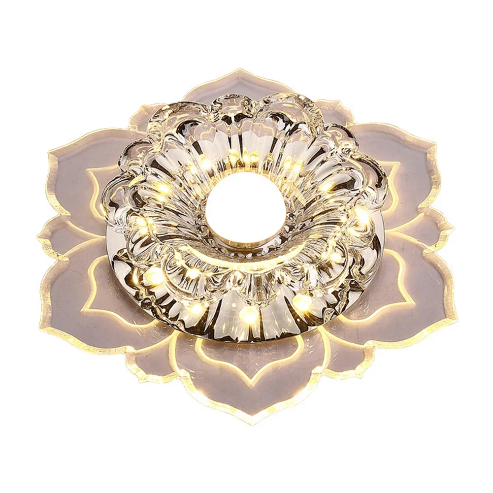 Modern LED Crystal Ceiling Lights Hallway Living Room Bedroom Chandelier Lamp