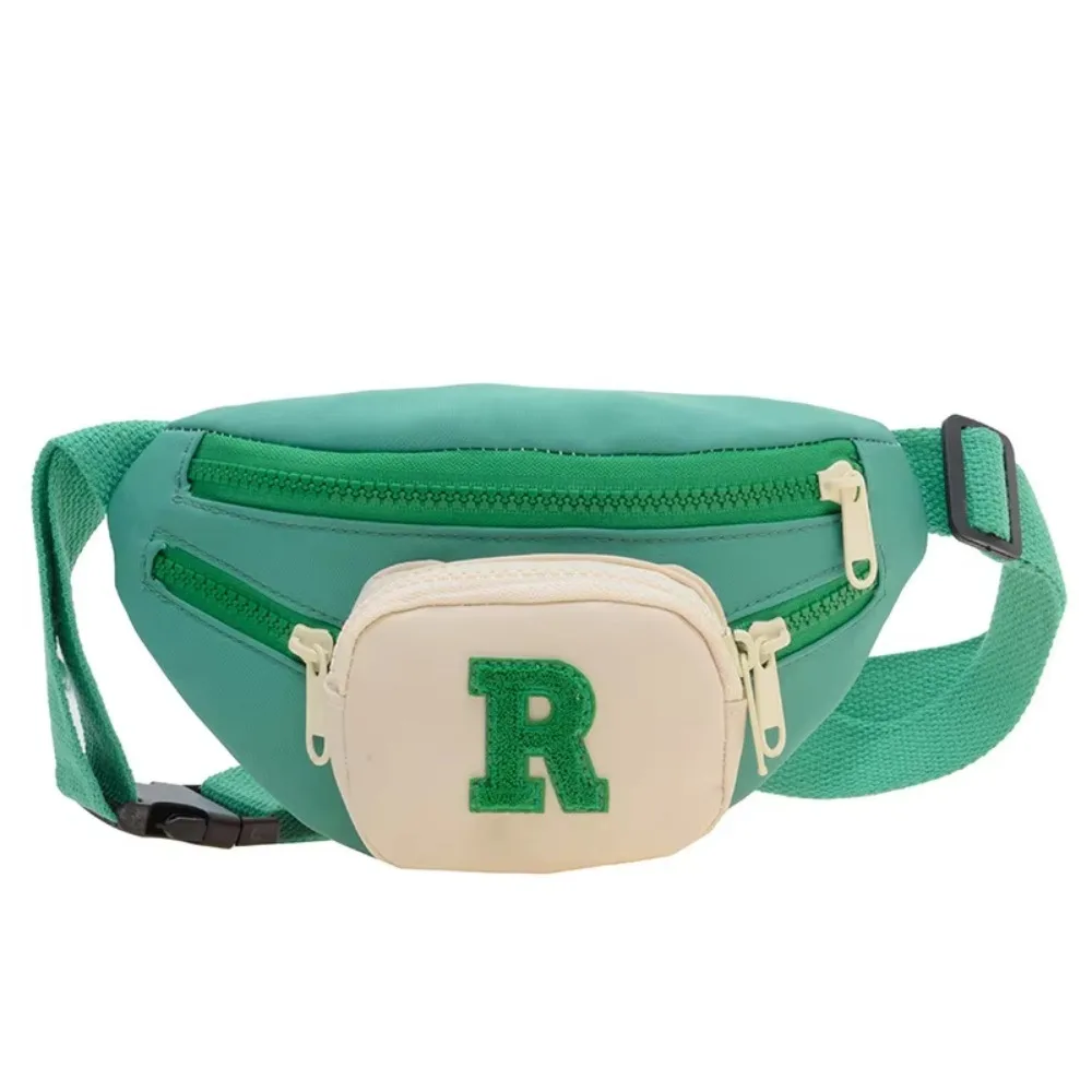 All-match Letter Children's Waist Bag Sports Korean Style Kids' Shoulder Bag Creative Lightweight Kids' Chest Bag Boys
