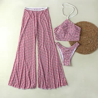 High Neck 3 Pieces Bikini 2026 Sexy Women Swimsuit Swimwear Female Long Dress Bikini Set Beachwear Bathing Suit Swimming Suit - Image 4