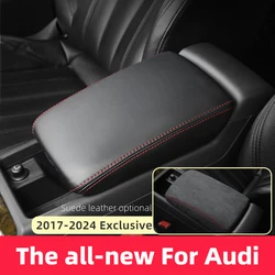 Armrest Box Cover For Audi A4 B9 A5 2017-2021 2022 2023 2024 S4 S5 RS4 RS5 Accessories Armrest Cover Trim Center Console Pad