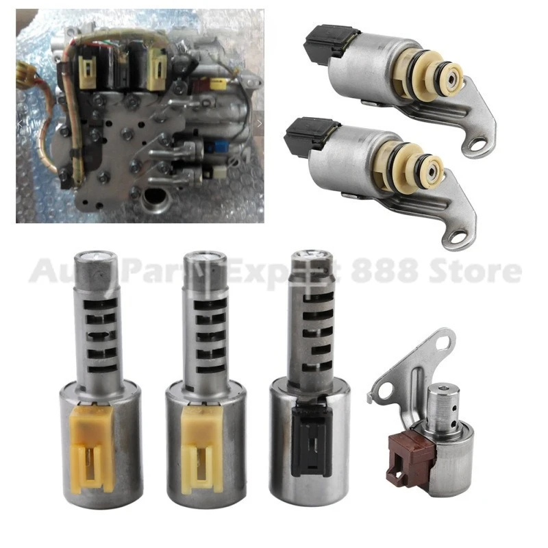 For Ocean Auto Parts 6Pcs Solenoid Valve Set for Toyota Vios U540E Automatic Transmission Auto Parts