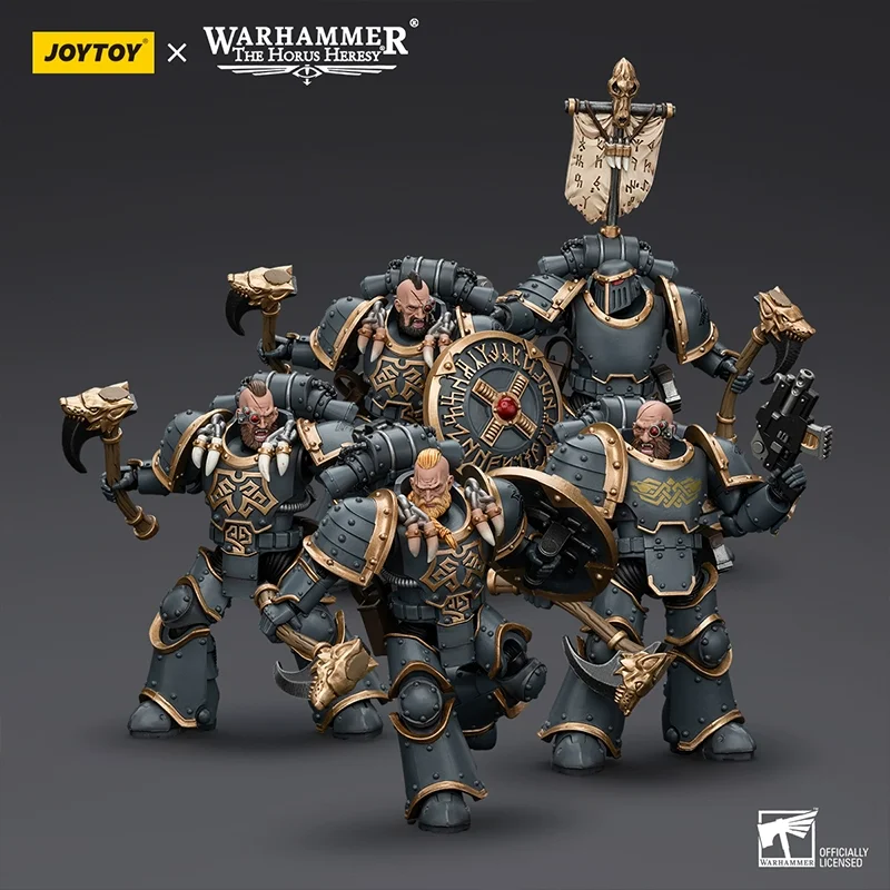 

Joytoy Dark Source Warhammer Horus Heresy Space Wolves Grey Five-Man Squad 1/18 Collectible Action Figures ACG Decoration Gift