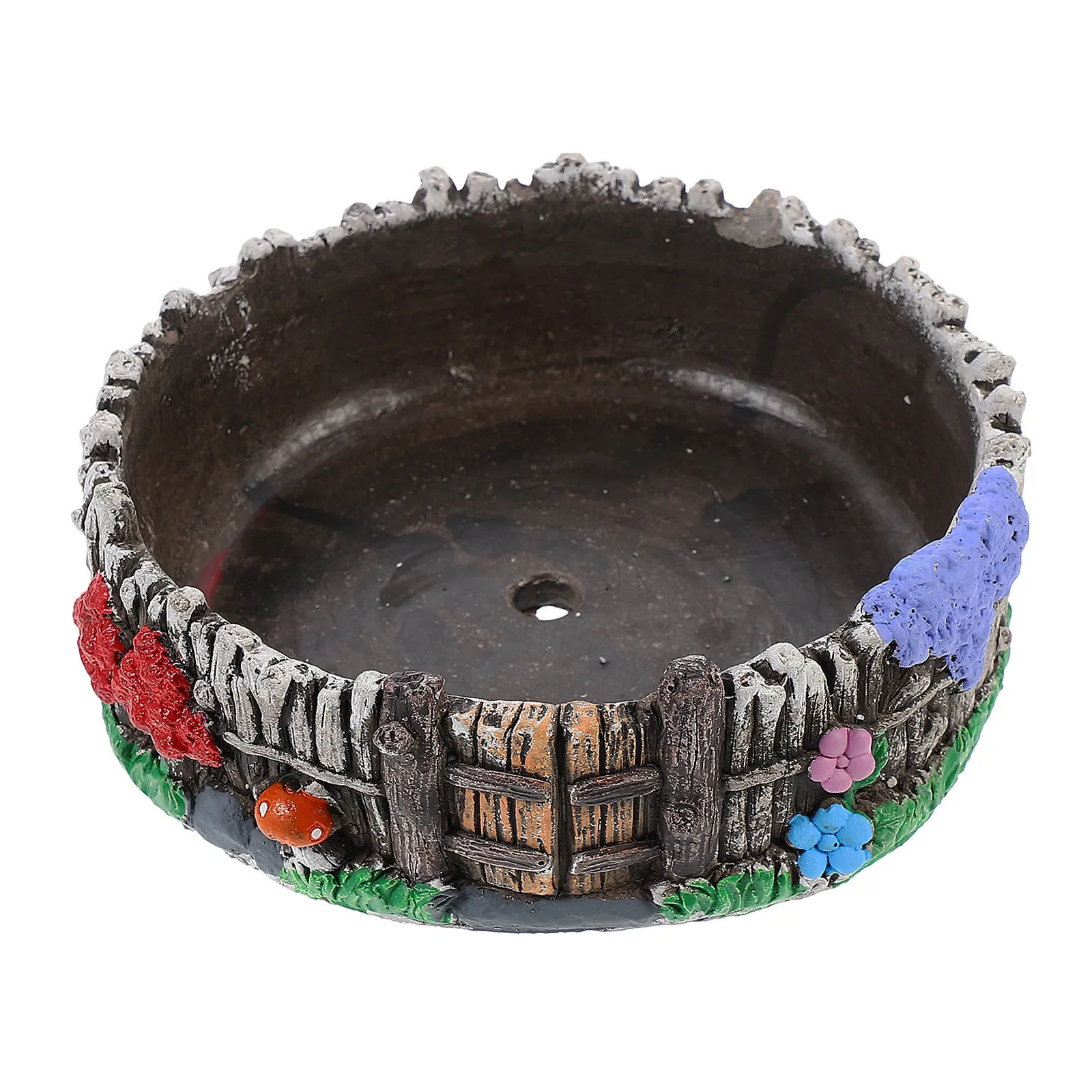 1Pcs Creative Succulent Flowerpot High Quality Cement Planter for Indoor Outdoor Gardening Bonsai Plants Decoration Natural