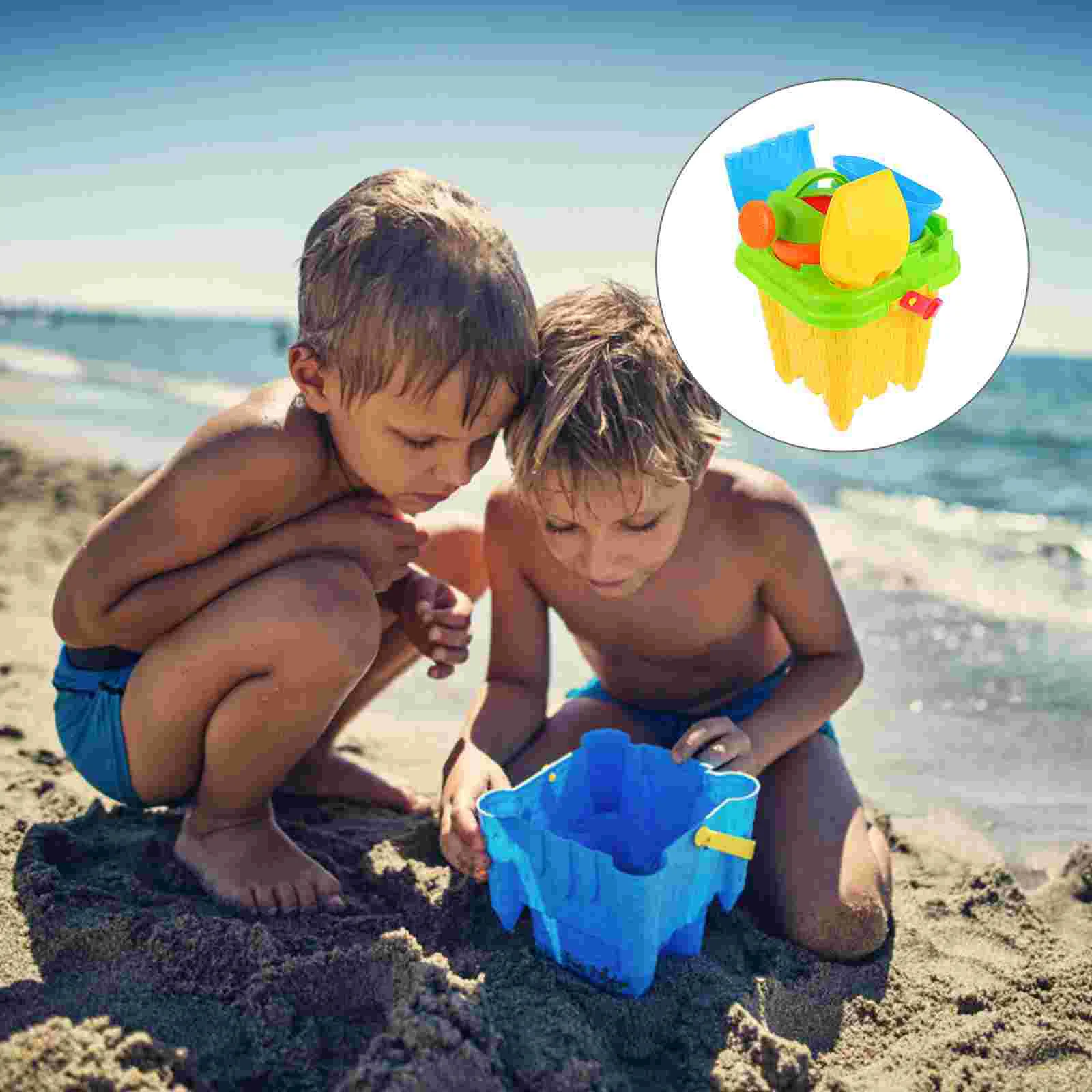 

1 Set Beach Bucket Toys Kids Beach Sand Toys Outdoor Summer Toys Children Gift