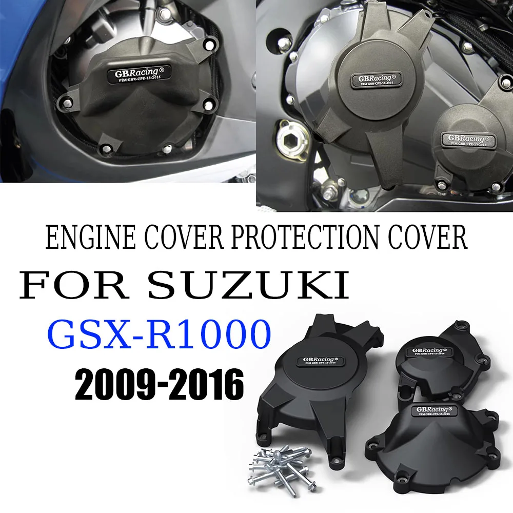 

Защитный чехол для двигателя GB Racing для SUZUKI GSX-R1000 2009-2016, комплект защитных чехлов для мотоциклетного двигателя, защитный кожух, комплект чехлов для двигателя