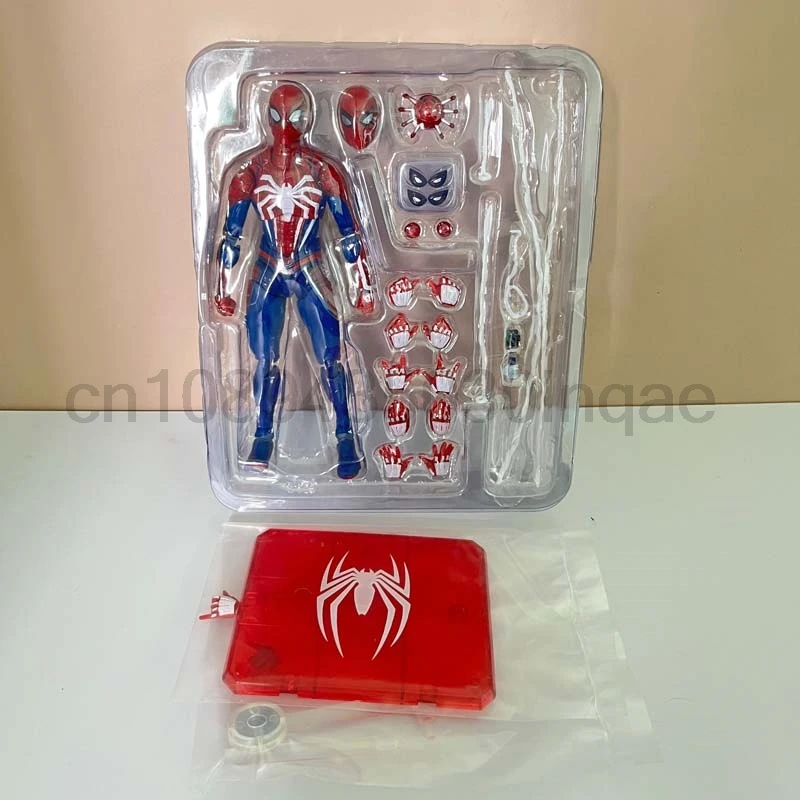 PS4 Spiderman Figurka Avengers Spider Man Figurka akcji Upgrade Suit PS4 Game Edition Doll Model Toys Wspólny ruchomy prezent dla dzieci