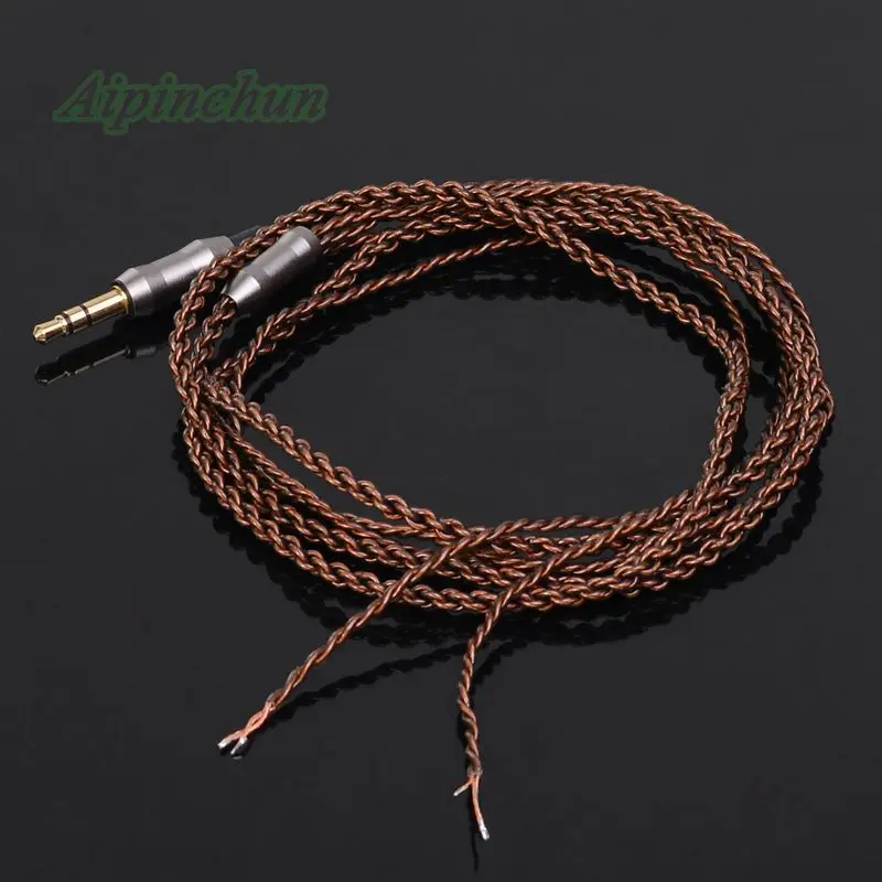 Aipinchun 3,5mm 3-Pole Jack DIY PVC Kopfhörer Kabel Kopfhörer Reparatur Ersatz Schnur Geflochtene Draht