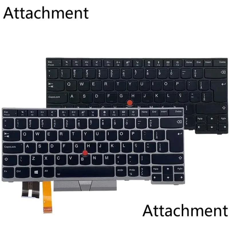 BR Brazilian Backlit Keyboard for Lenovo Thinkpad E480 E485 T480S L480 T490 E490 T495 L380 L390 Yoga L490 P43s  Laptop 01YP364