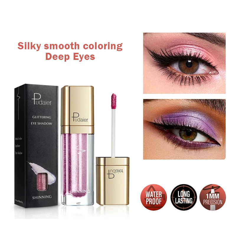 18 Colors Of Sparkling Liquid Eyeshadow Diamond Pearlescent Lying Silkworm Tear Makeup Liquid Eyeshadow Highlighter