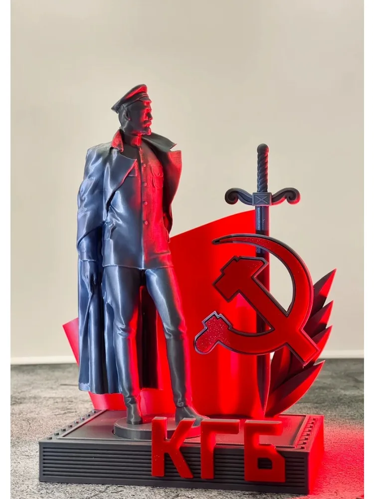 Статуэтка Феликса Дзержинского КГБ, 3D-печатная модель, сувенир СССР, коллекционный предмет, 200 мм