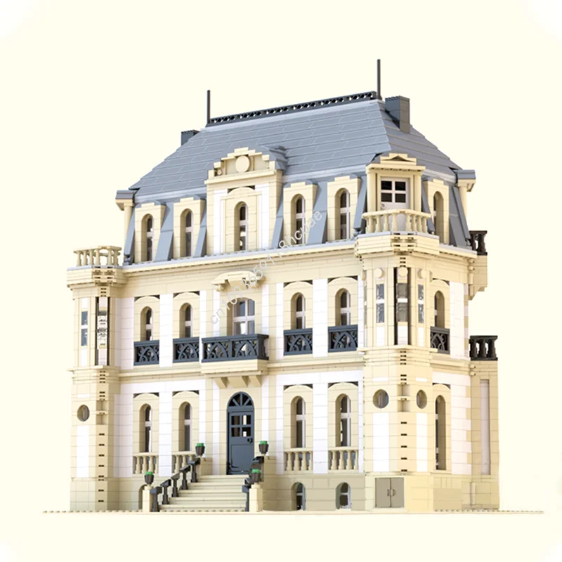 4621PCS MOC Creatieve Stad Street View Modulaire Chazkiau Saint-Jean Model Architectuur Bouwsteen Kinderen Montage Bricks speelgoed Gift