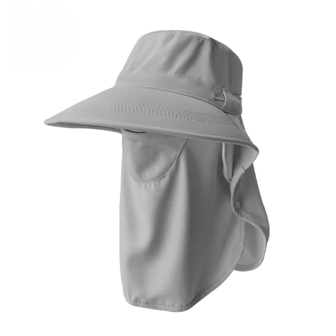 

Outdoor Sun Hat UV Protection Full-Round Ne Face Covering Breathable Summer Cap Inteated Casual Sle Large Brim Hat