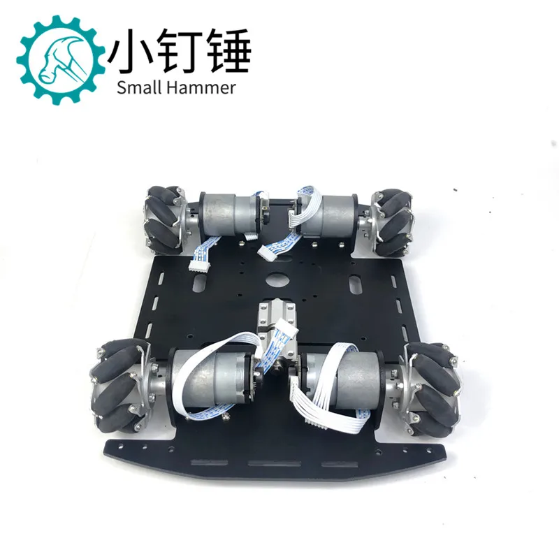 McNaim wheel single layer car chassis omnidirectional wheel mobile intelligent car metal chassis robot racing car