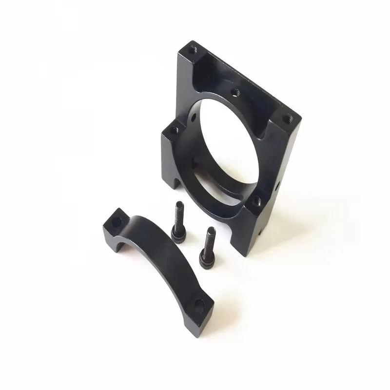 Aksesori Rak Drone Mesin Perlindungan Tanaman Pertanian 30Mm 40Mm Tempat Klip Tabung Tengah Lengan Tabung Serat Karbon Hitam