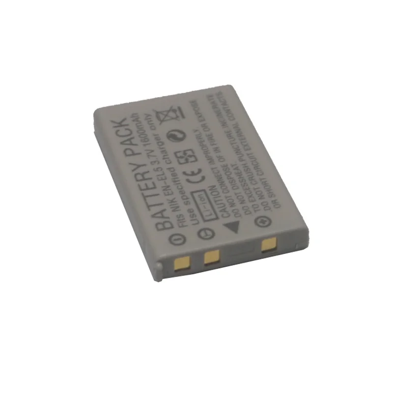 DVISI 3.7V 1.6Ah EN-EL5 EN EL5 ENEL5 Camera  Battery for NIKON Coolpix P530 P520 P510 P100 P500 P5100 P5000 P6000 P90 P80 Camera