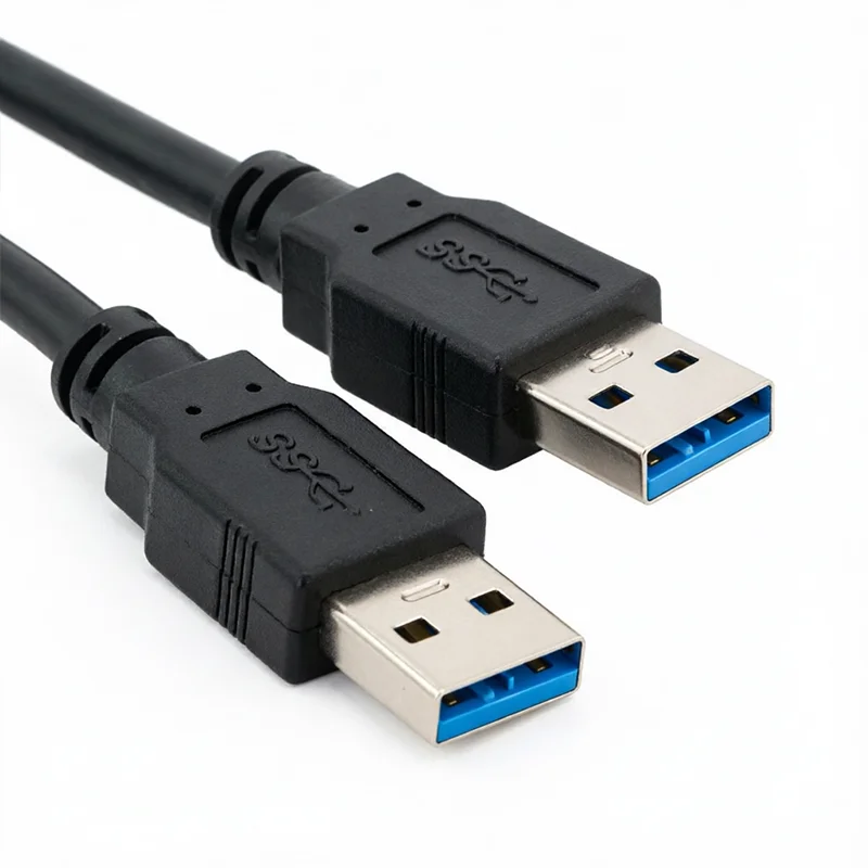 0.5/1/1.5/m USB A Male To USB Male Dual USB 3.0 Cable For PC Radiator Hard Disk Webcom Camera USB Date Transmission Extender Co