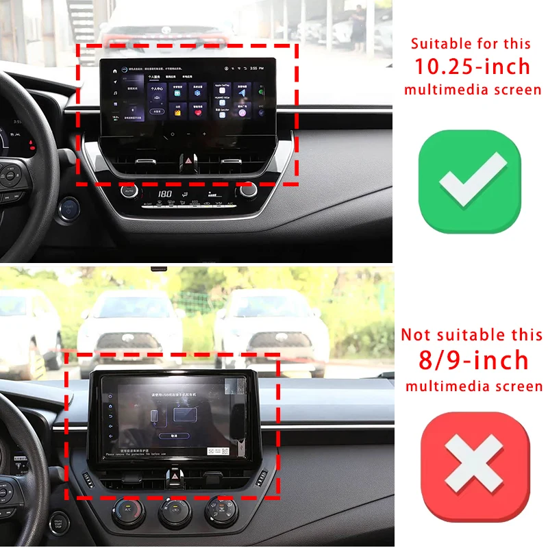 Car phone holder screen For Toyota Levin Corolla Frontlander Corolla Cross 2023 2024 it is foldable for easy storage and install