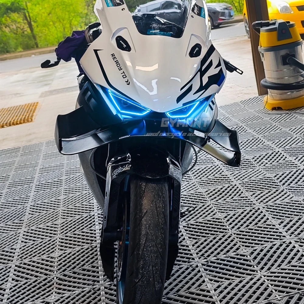 جديد الجبهة سبويلر وينجليت الهوائية الجناح عدة سبويلر GP الجناح ل CFMOTO 675SR 675SR-R 2024 + دراجة نارية الملحقات