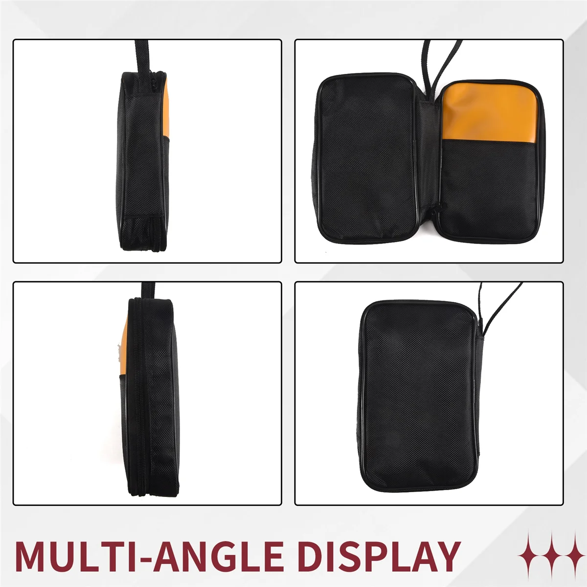 Estojo de transporte de ferramentas macio M21K para multímetros digitais 117/116/115/114/113 62 Max e mais, com zíper suave