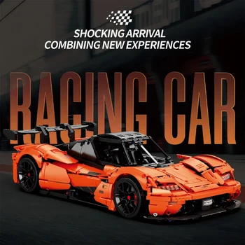 NA STANIE Reobrix 11011 MOC Techniczny Samochód Sportowy GTR Klocki Konstrukcyjne Model do Składania Zabawki dla Chłopców Zestaw Prezentowy na Boże Narodzenie