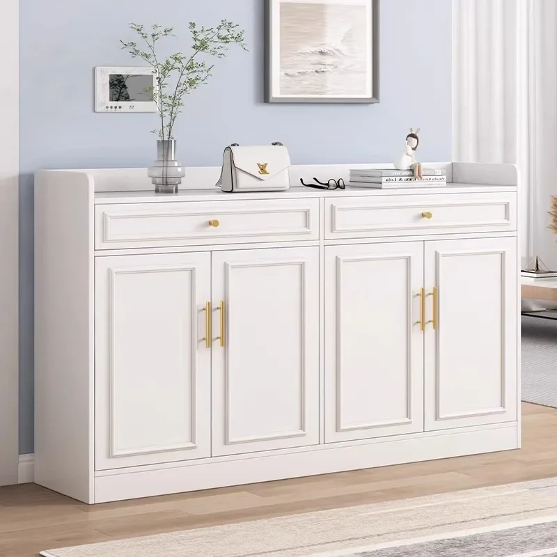 

Wood Vertical Shoe Cabinets Double Door Simple Waterproof Shoe Cabinets Minimalist Storage Rack Zapatera Organizador Furniture