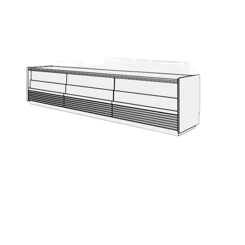 

Solid wood TV cabinet Slate household living room locker Floor TV cabinet