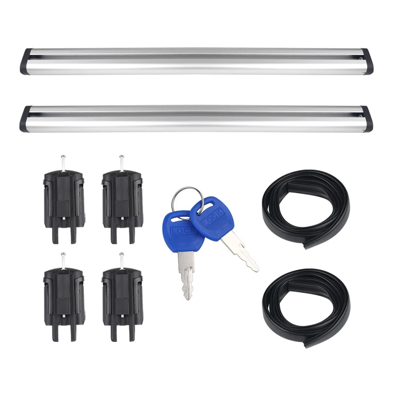2PCS 유니버설 자동차 지붕 랙 방수 탑 가방 스토리지 수하물 지원 SUV 지붕 랙 수하물 자동 120Cm 130Cm