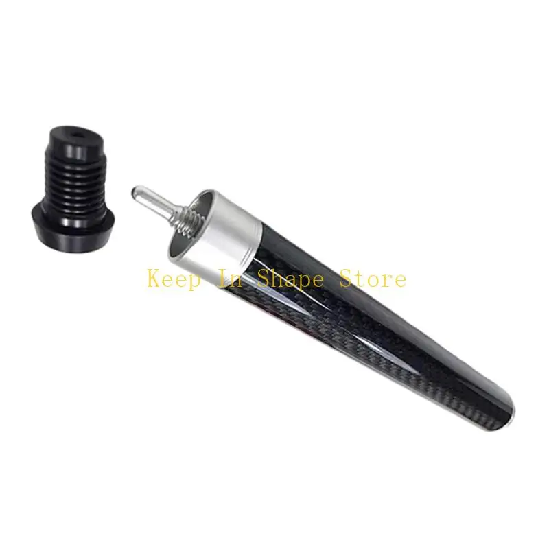 

U1JC Aluminum Alloy Reinforced Carbon Fiber Billiard Cue Lengthener Small Solution Suitable for Extended Reach Player