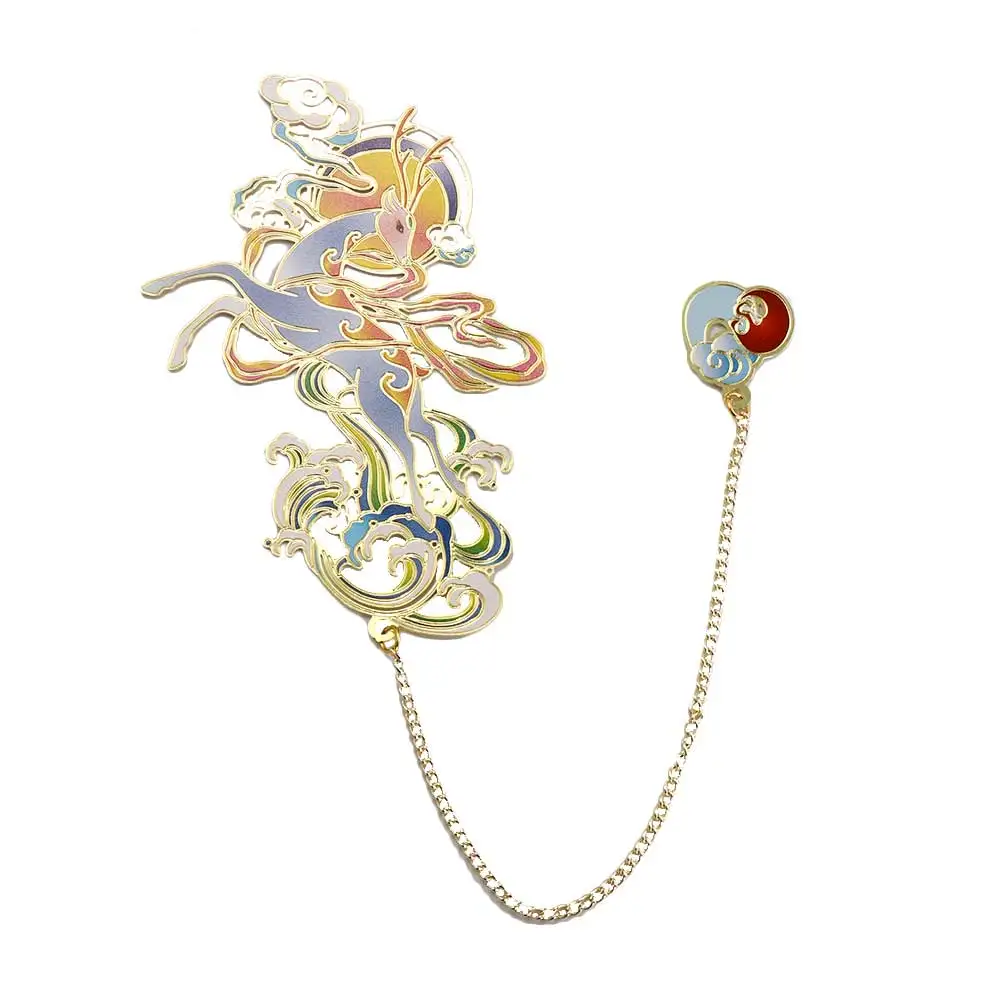 

Supplies Animal Shape Brass for Teachers Page Clip Hollow Book Mark Metal Bookmark Chinese Style Bookmark Retro Book Clip