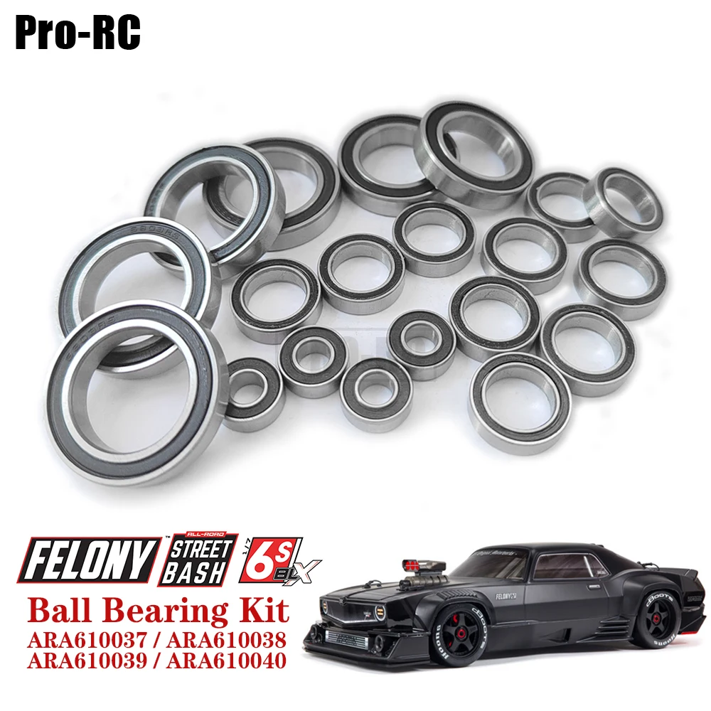 20Pcs 볼 베어링 키트 Rc Arrma 1/7 FELONY 6S BLX STREET BASH ALL-ROAD MUSCLE CAR RTR 용 부품 교체