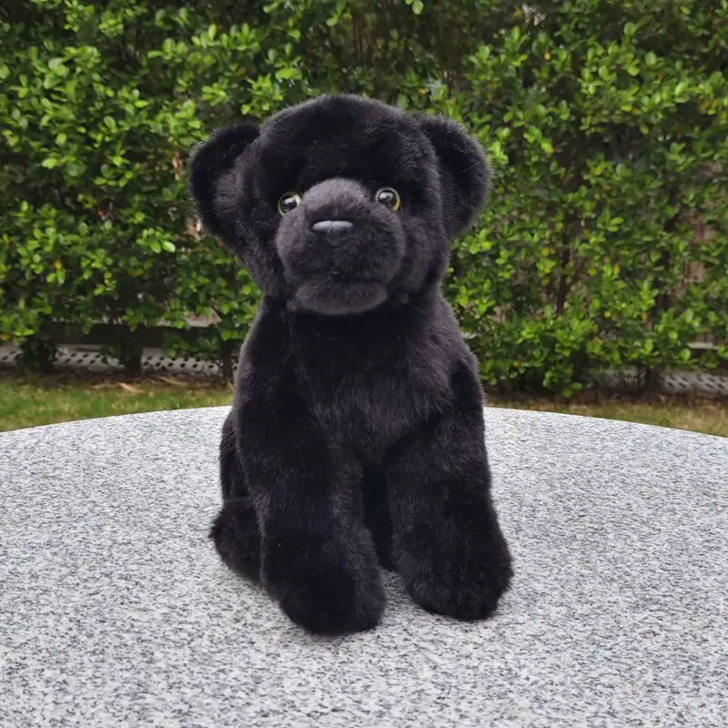 

Cute Animal Black Panther Plush Doll Simulation Animal Black Panther Plush Toy Festival Gift for Boy Girl Deco 25cm DY10398