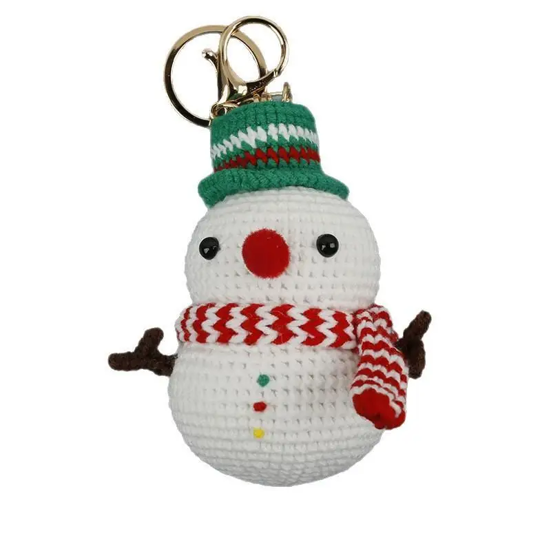 1 Stück Niedlicher Gehäkelter Elch-Anhänger, Handgefertigter Gewebter Hirsch-Schlüsselanhänger, Gestrickte Puppe, Weihnachtliches Hängedekor, Liebliches Geschenk – Detail 5