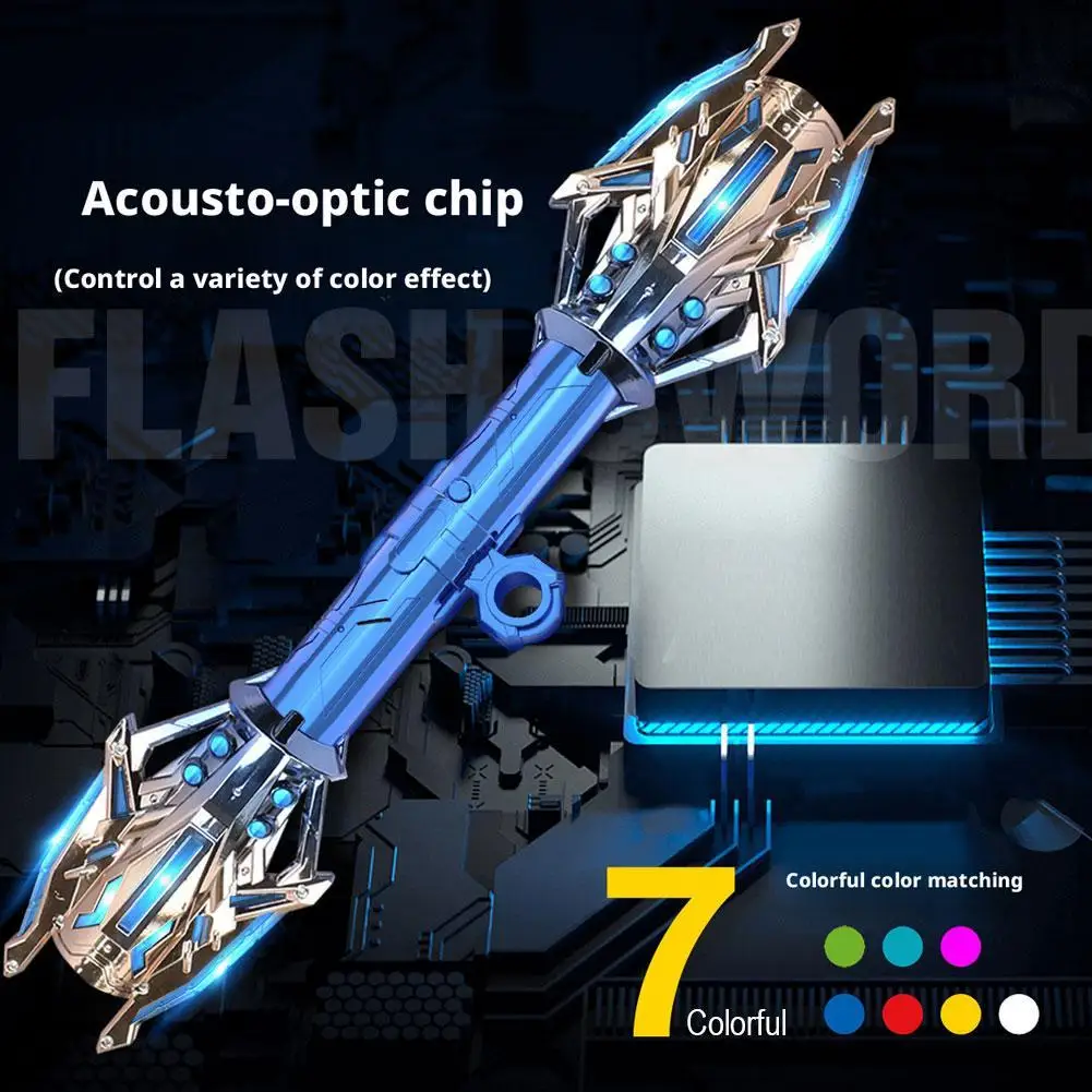 Telescopic Sword Gravity Sword Light Up Sword Kids Toy Knife 12Color Lightsaber Kids Laser Sword Toy Party Glow Swords Coser Toy