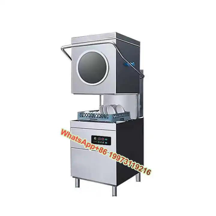 Large Capacity Stainless Steel Lift-Top Dishwashing for Restaurants and Canteens Core Gear Components