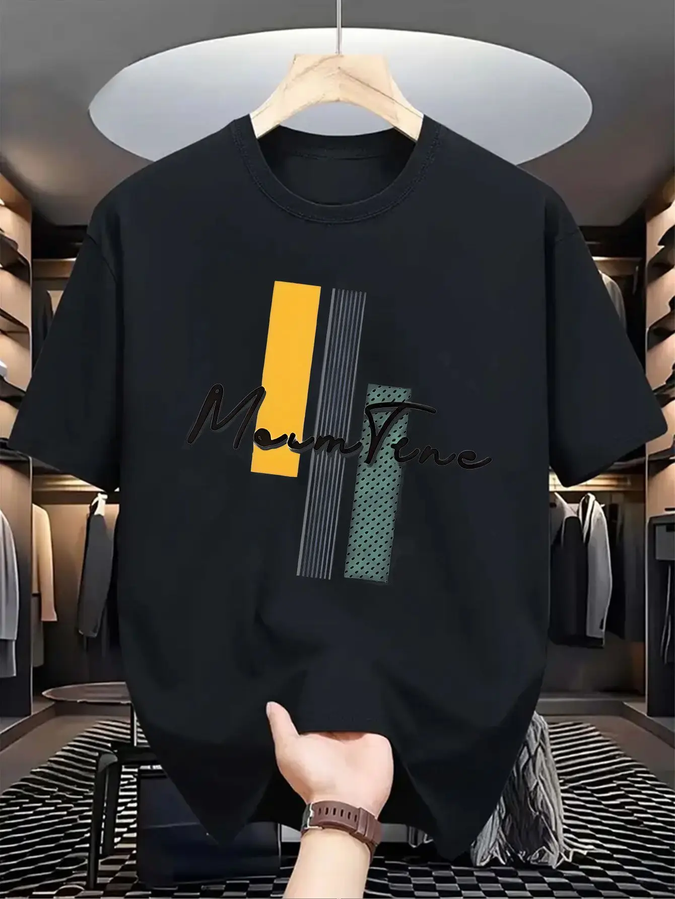 High Street American Fashion Brand Men and Women Original Letter Print Retro Street Short Sleeve T-shirt Summer Cotton Loose