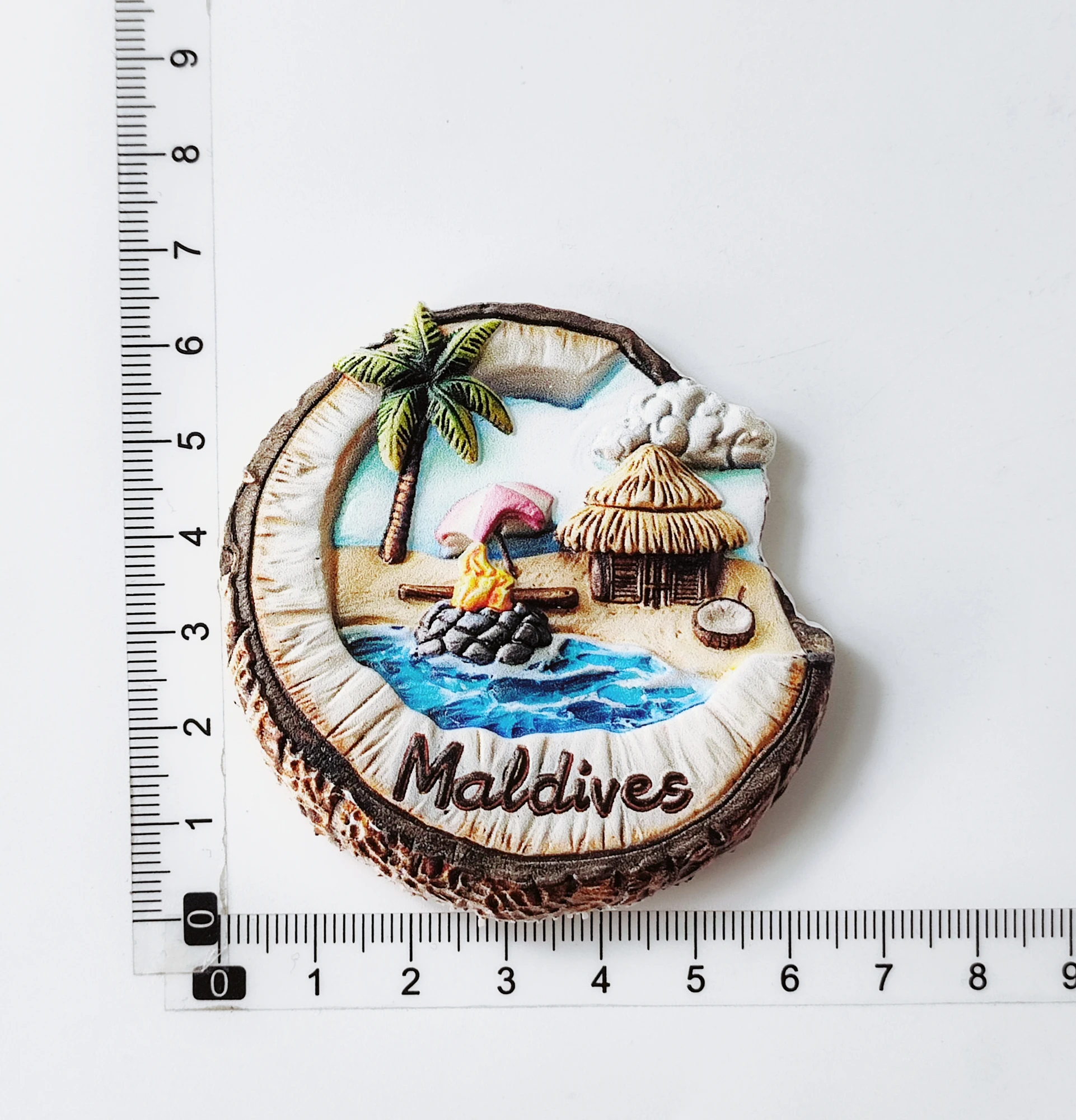 ثلاثية الأبعاد جزر المالديف مغناطيس الثلاجة هدية تذكارية الراتنج الثلاجة المغناطيسي ملصق جمع ديكور المنزل #2